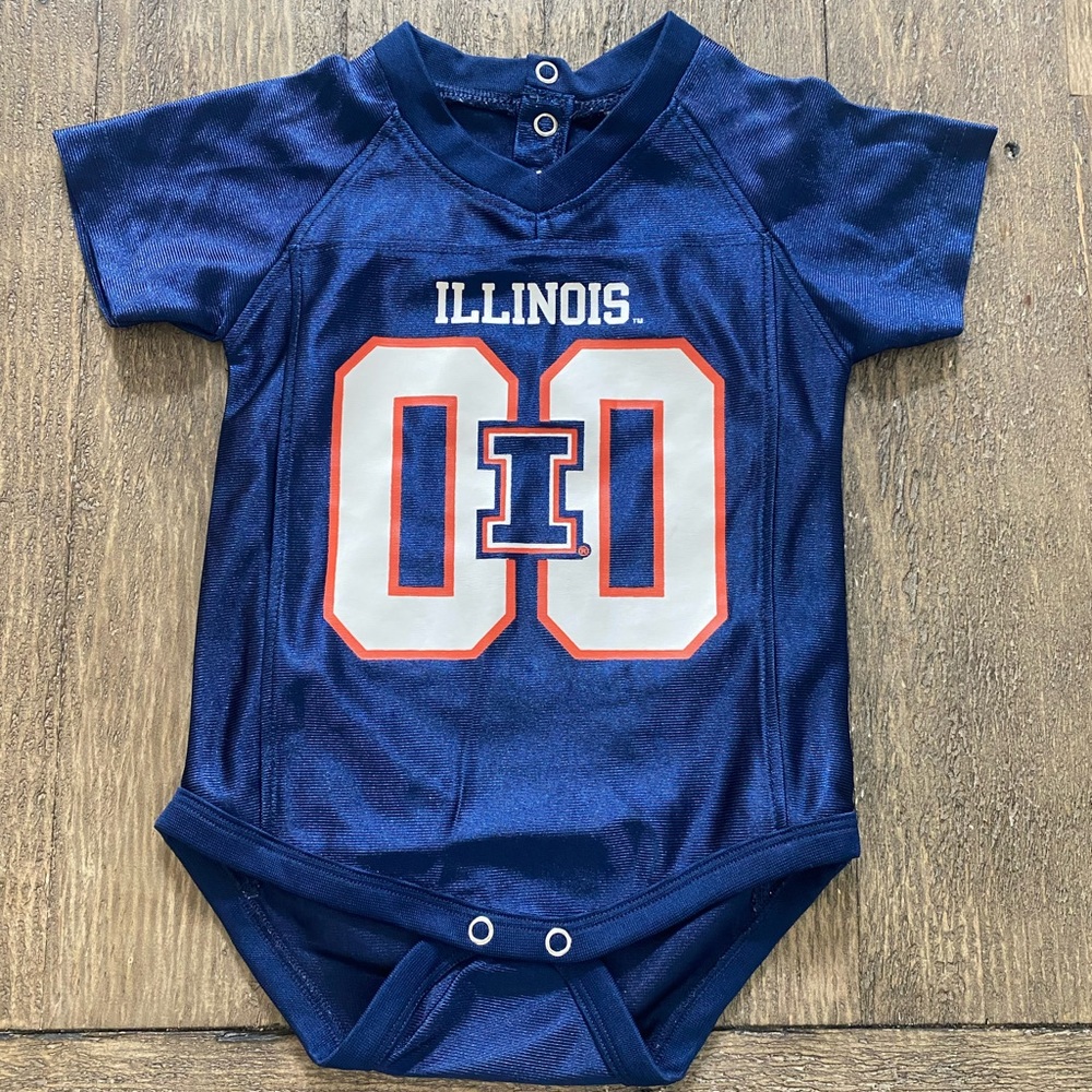 Illinois Baby Onesie in Dark Blue